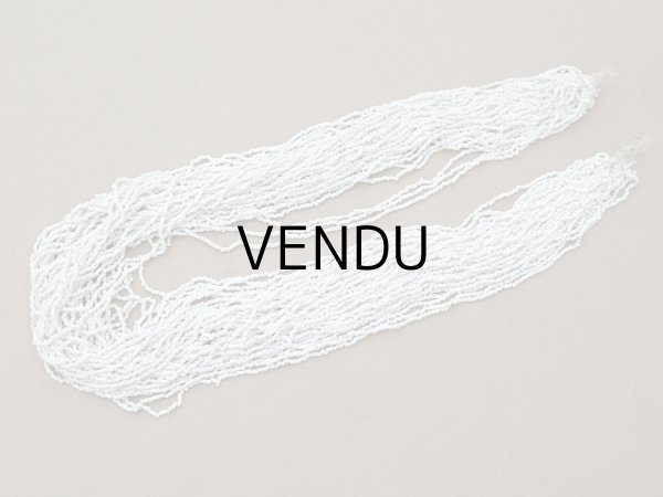 画像3: アンティーク シードビーズ グレイッシュホワイト ガラスビーズ  (3)