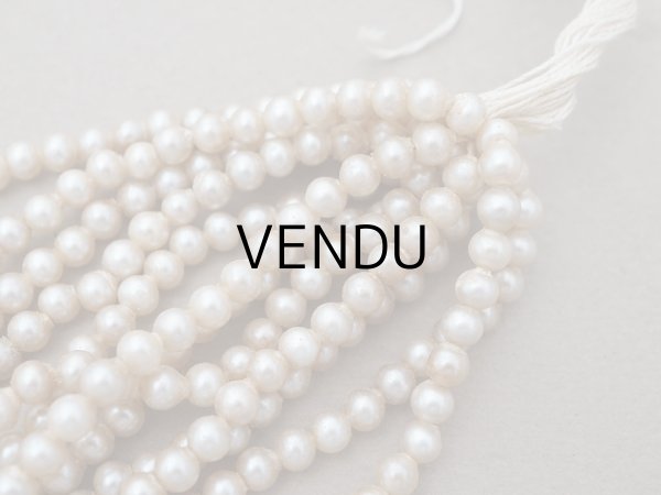 画像3: アンティーク スフレビーズ フェイクパール 約 4.5mm 約820ピース 吹きガラス製 ビーズ (3)