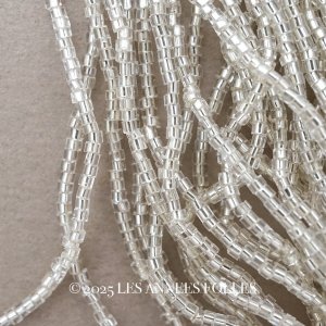 画像: アンティーク シードビーズ クリア＆シルバー ガラス製 38〜40g