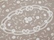 画像2: アンティーク プリンセスレース テーブルセンター オフホワイト 69.5×36cm (2)