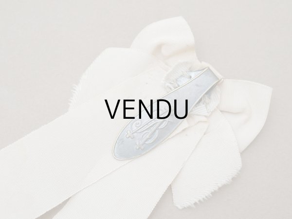 画像9: アンティーク 初聖体のオモニエール 淡いグレイッシュピンク 手刺繍 & レース (9)