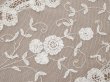 画像3: アンティーク プリンセスレース テーブルセンター オフホワイト 69.5×36cm (3)