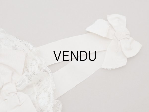 画像6: アンティーク 初聖体のオモニエール 淡いグレイッシュピンク 手刺繍 & レース (6)