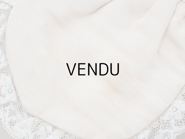 画像11: アンティーク 初聖体のオモニエール 淡いグレイッシュピンク 手刺繍 & レース (11)