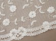 画像6: アンティーク プリンセスレース テーブルセンター オフホワイト 69.5×36cm (6)