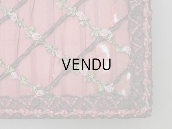 画像6: アンティーク ロココトリム付 カルトナージュボックス チェリーピンク (6)