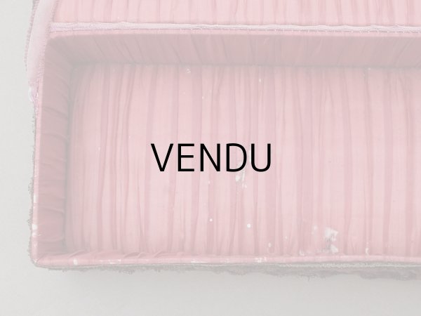 画像10: アンティーク ロココトリム付 グローブボックス チェリーピンク カルトナージュボックス  (10)