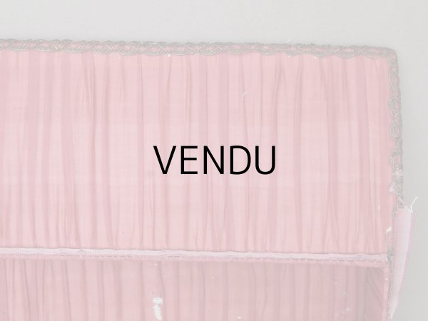 画像9: アンティーク ロココトリム付 グローブボックス チェリーピンク カルトナージュボックス  (9)