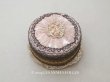 画像1: アンティーク ロココモチーフ付 お菓子箱 パウダーピンク (1)