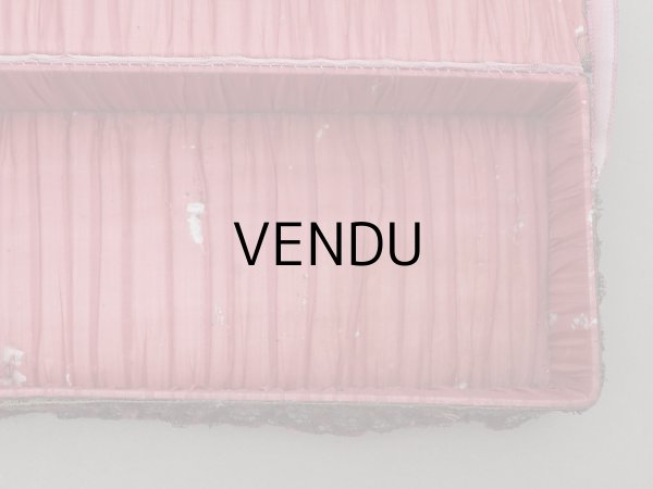 画像11: アンティーク ロココトリム付 グローブボックス チェリーピンク カルトナージュボックス  (11)