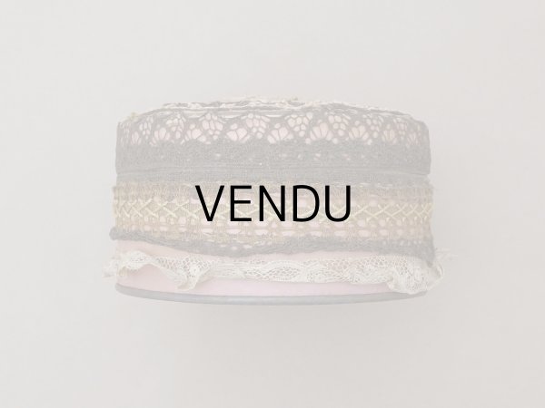 画像6: アンティーク ロココモチーフ付 お菓子箱 パウダーピンク (6)