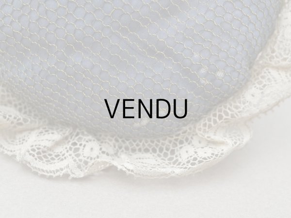 画像9: アンティーク 薔薇のロココトリム付 ピンクッション ハーフドール (9)