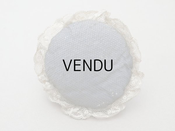 画像8: アンティーク 薔薇のロココトリム付 ピンクッション ハーフドール (8)