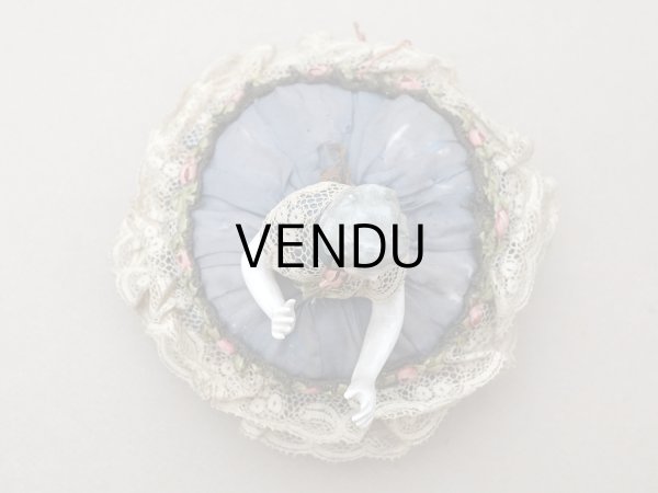 画像3: アンティーク 薔薇のロココトリム付 ピンクッション ハーフドール (3)