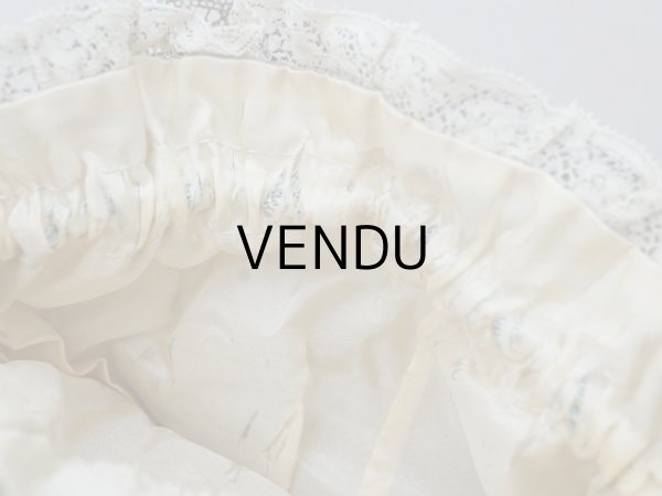 画像12: アンティーク ミラー付 舞踏会用 オモニエール 薔薇のロココモチーフ付 サフィレットブルー (12)