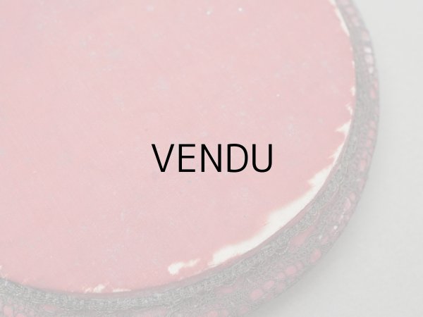 画像6: アンティーク 薔薇のロココモチーフ付 ハンドミラー (6)