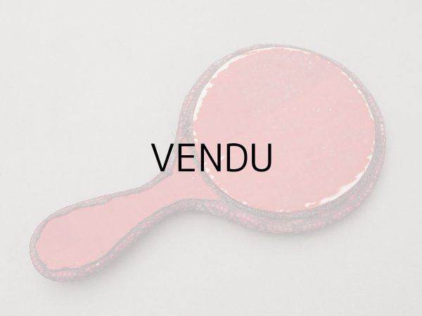 画像5: アンティーク 薔薇のロココモチーフ付 ハンドミラー (5)