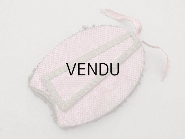 画像10: ＊蚤の市＊アンティーク フォトフレーム ロココモチーフ付き シルク製  (10)