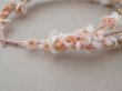 画像6: アンティーク ティアラ パウダーピンクの小さな薔薇&勿忘草 花冠 (6)