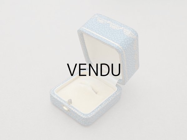 画像7: アンティーク 薔薇とリボンのガーランド リングケース ジュエリーボックス スモーキーブルー (7)