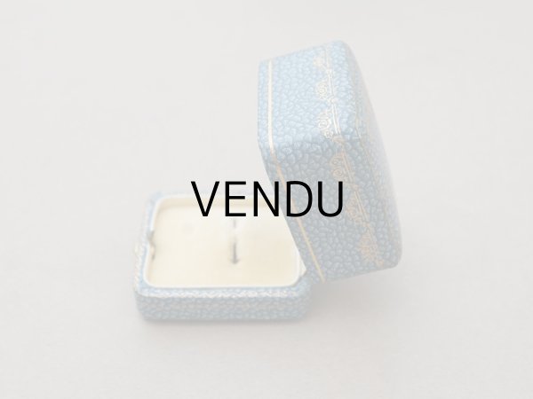 画像6: アンティーク 薔薇とリボンのガーランド リングケース ジュエリーボックス スモーキーブルー (6)