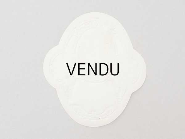 画像3: アンティーク パフュームラベル 薔薇とリボンのメダイヨン EAU DE COLOGNE VIEILLE FRANCE - LORENZY PALANCA PARIS - (3)