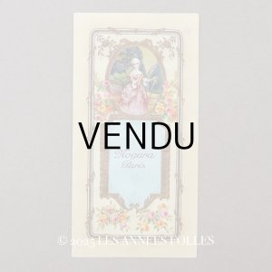 画像: アンティーク パフュームラベル 薔薇とリボンのフレーム - NOGARA GRASSE PARIS -