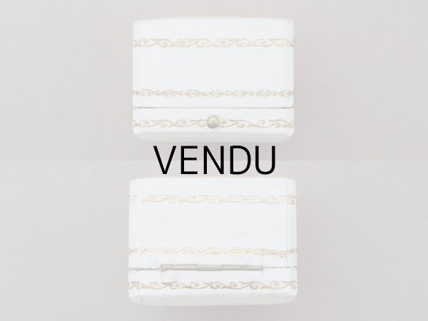 画像4: アンティーク 薔薇模様 リングケース ジュエリーボックス オフホワイト (4)