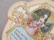 画像2: アンティーク パフュームラベル 薔薇とリボンのメダイヨン EAU DE COLOGNE VIEILLE FRANCE - LORENZY PALANCA PARIS - (2)