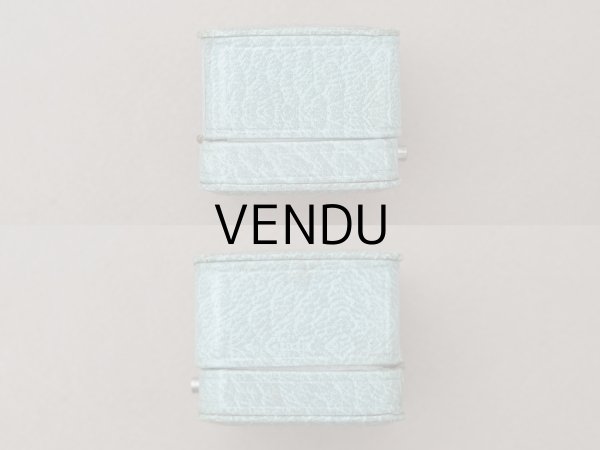 画像8: アンティーク リングケース ジュエリーボックス グレイッシュブルー (8)