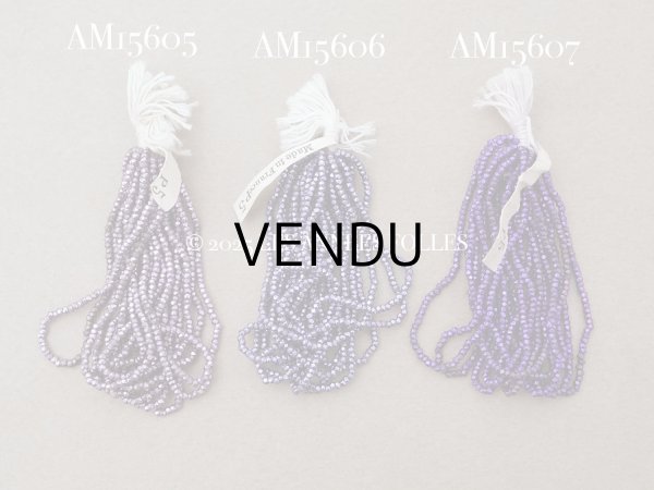 画像7: アンティーク メタル製 極小 カット入り ビーズ 紫 パープルグレイ メタルビーズ キャビアビーズ (7)