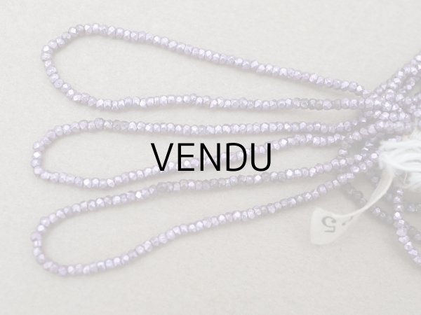 画像6: アンティーク メタル製 極小 カット入り ビーズ 紫 パープルグレイ メタルビーズ キャビアビーズ (6)