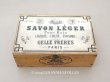 画像1: アンティーク ソープボックス 大きな木箱 SAVON LEGER POUR BAIN - GELLE FRERES PARIS - (1)
