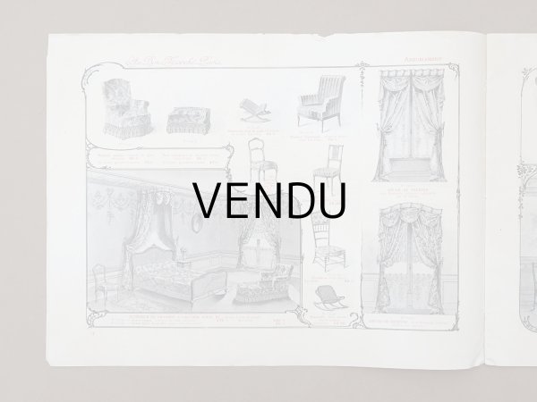 画像6: アンティーク ボンマルシェ インテリア 家具のカタログ  ALBUM DES AMEUBLEMENTS - AU BON MARCHE - (6)