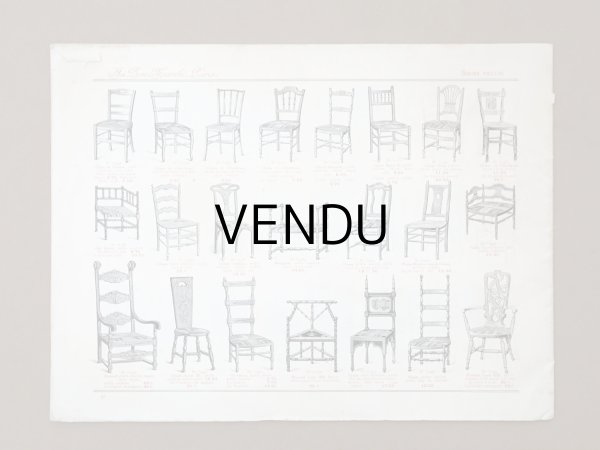 画像4: アンティーク ボンマルシェ インテリア 家具のカタログ  ALBUM DES AMEUBLEMENTS - AU BON MARCHE - (4)