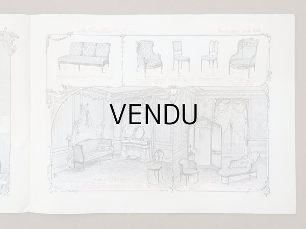 画像9: アンティーク ボンマルシェ インテリア 家具のカタログ  ALBUM DES AMEUBLEMENTS - AU BON MARCHE - (9)