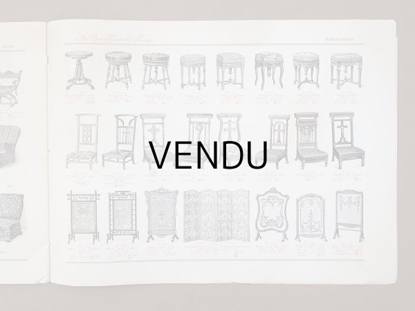 画像13: アンティーク ボンマルシェ インテリア 家具のカタログ  ALBUM DES AMEUBLEMENTS - AU BON MARCHE - (13)