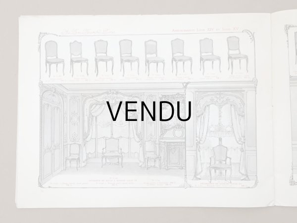 画像11: アンティーク ボンマルシェ インテリア 家具のカタログ  ALBUM DES AMEUBLEMENTS - AU BON MARCHE - (11)