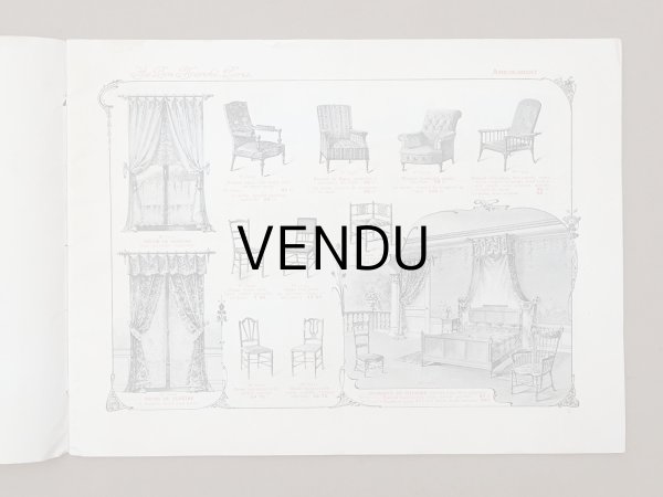 画像5: アンティーク ボンマルシェ インテリア 家具のカタログ  ALBUM DES AMEUBLEMENTS - AU BON MARCHE - (5)