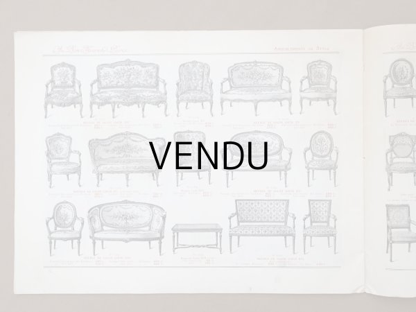 画像12: アンティーク ボンマルシェ インテリア 家具のカタログ  ALBUM DES AMEUBLEMENTS - AU BON MARCHE - (12)