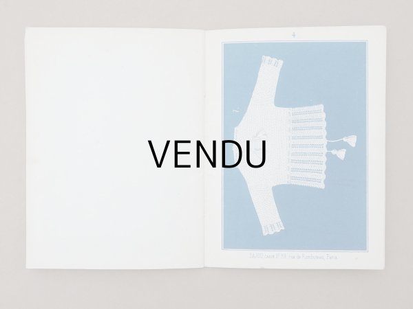 画像8: 1864〜1882年頃 アンティーク 編み物の図案帳 ALBUM POUR OUVRAGES AU TRICOT N 89 - MAISON SAJOU - (8)