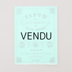 画像: 1864〜1882年頃 アンティーク 花モチーフ クロシェ編み ALBUM POUR OUVRAGES DE FLEURS AU CROCHET N 45 - MAISON SAJOU -