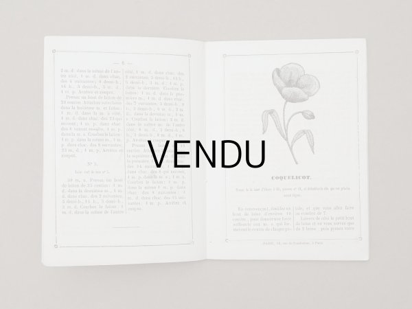 画像5: 1864〜1882年頃 アンティーク 花モチーフ クロシェ編み ALBUM POUR OUVRAGES DE FLEURS AU CROCHET N 45 - MAISON SAJOU - (5)