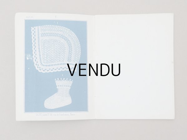 画像3: 1864〜1882年頃 アンティーク 編み物の図案帳 ALBUM POUR OUVRAGES AU TRICOT N 89 - MAISON SAJOU - (3)
