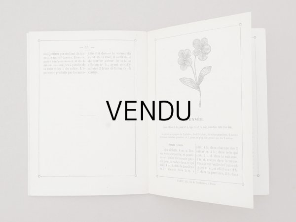 画像7: 1882年 アンティーク 花モチーフ クロシェ編み ALBUM POUR OUVRAGES DE FLEURS AU CROCHET N 44 - MAISON SAJOU - (7)