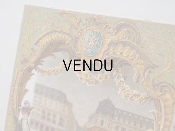 画像3: アンティーク ボンマルシェ 立体 クロモ ボンマルシェ百貨店 AU BON MARCHE VUE PRISE RUE DU BAC - AU BON MARCHE PARIS - (3)