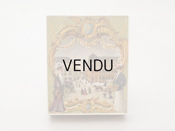 画像2: アンティーク ボンマルシェ 立体 クロモ ボンマルシェ百貨店 AU BON MARCHE VUE PRISE RUE DU BAC - AU BON MARCHE PARIS - (2)