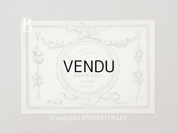 画像4: 1900年頃 アンティーク パフュームカード EAU DE COLOGNE  - FONTANIA PARIS - (4)