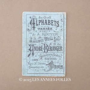 画像: アンティーク アルファベットの図案帳 ALPHABETS VARIES N 26 - ANDRE-BERANGER - 