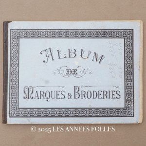 画像: 19世紀末 アンティーク プランタン百貨店 刺繍図案帳 ALBUM DE MARQUES & BRODERIES - GRANDS MAGASINS DU PRINTEMPS PARIS -